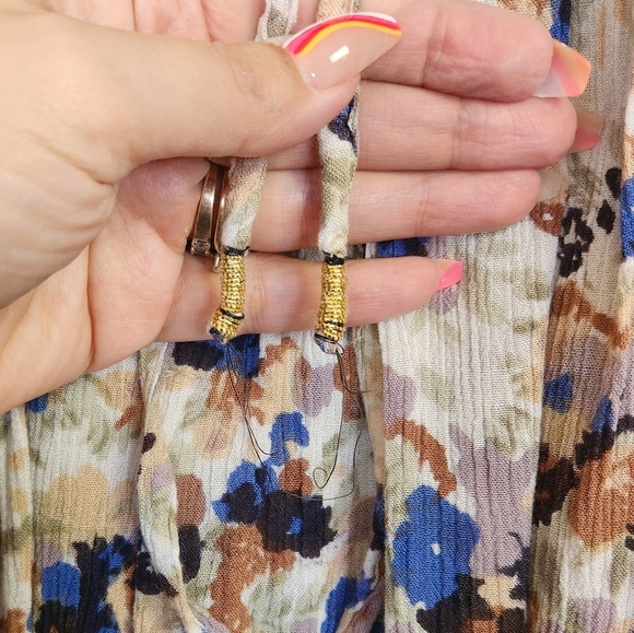 Vintage High Waisted Flowy Floral Cottagecore Skirt Midi Cottagecore Broomstick - Picture 3 of 6